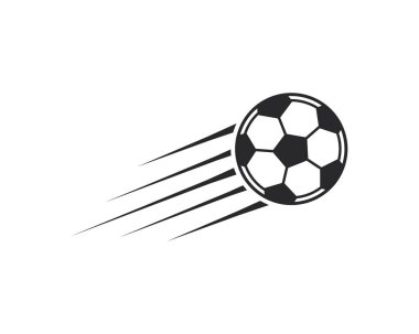 Futbol topu simgesi. Logo vektör illüstrasyon