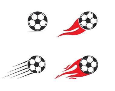 Futbol topu simgesi. Logo vektör illüstrasyon