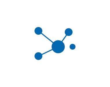 Molekül logo vektör tasarımı