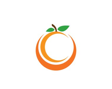 Turuncu şablon logo tasarımı