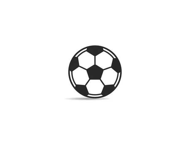 Икона футбольного мяча. Векторная иллюстрация логотипа — стоковый вектор