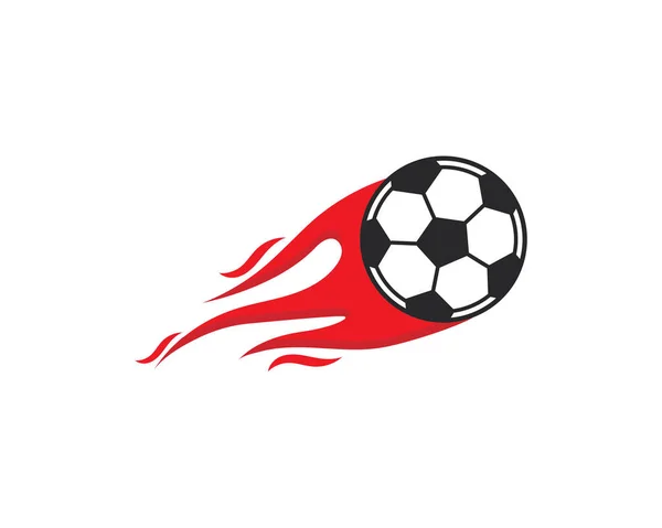 Икона футбольного мяча. Векторная иллюстрация логотипа — стоковый вектор