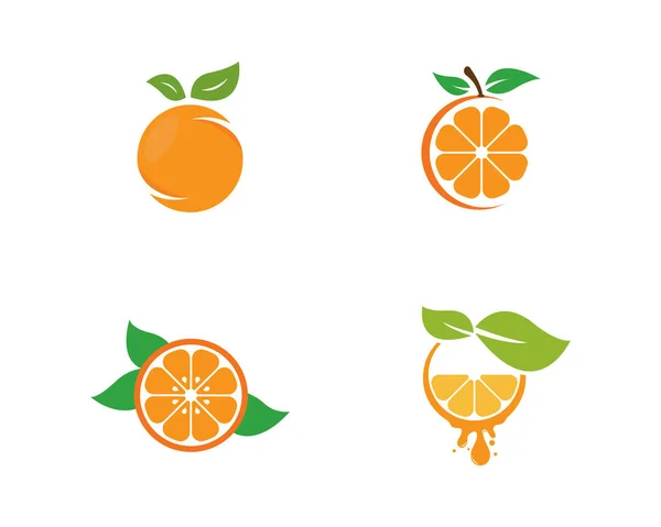 Дизайн логотипу помаранчевого шаблону — стоковий вектор