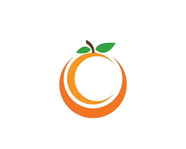 Modelo laranja design do logotipo —  Vetores de Stock