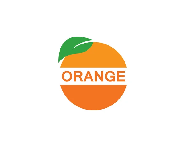 Diseño de logotipo de plantilla naranja — Vector de stock