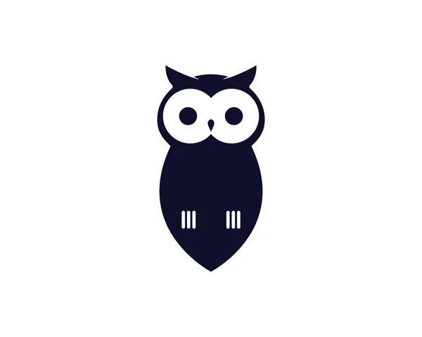 Owl logo template vector icon illustration — Stock Vector