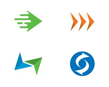Oklar Logo şablonu vektör simge tasarlamak 