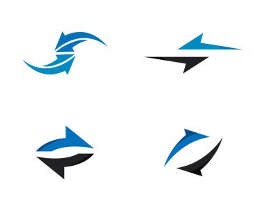 Oklar Logo şablonu vektör simge tasarlamak 