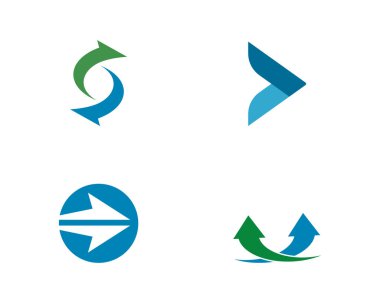 Oklar Logo şablonu vektör simge tasarlamak 