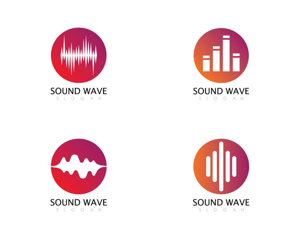 Illustration vectorielle des ondes sonores — Image vectorielle