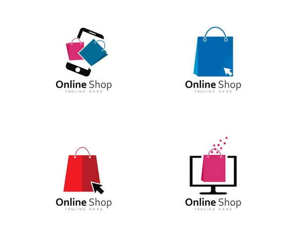 Інтернет магазин векторний логотип для бізнесу — стоковий вектор