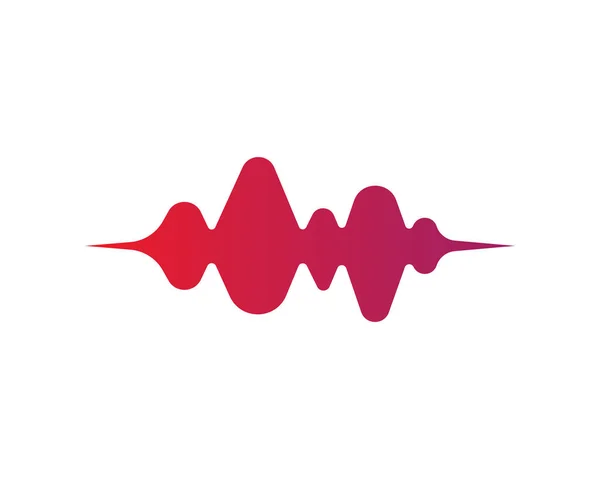 Sound waves vector illustration — Stock Vector