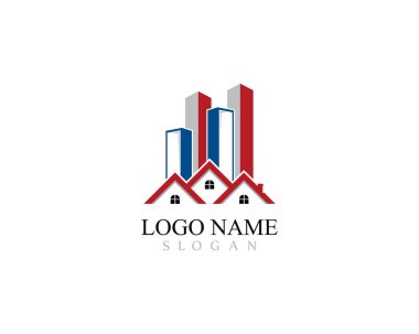 İş için gayrimenkul, Emlak ve inşaat Logo Tasarım