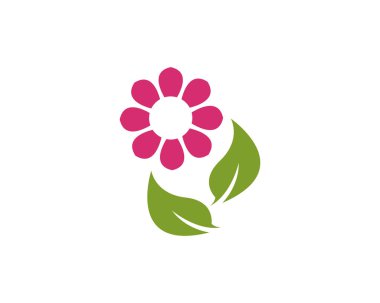 Güzellik Vektörü çiçek tasarımı logo şablonu simgesi