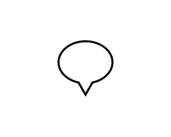 Konuşma balonu. Vektör logo tasarımı. — Stok Vektör