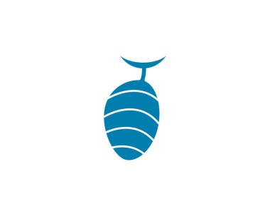Cocoon logo şablon vektör simge illüstrasyon