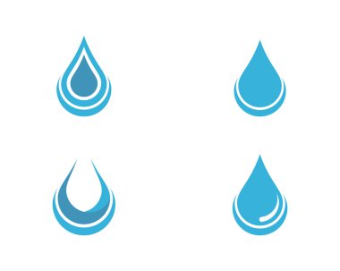Soyut su damlaları sembolleri kümesi