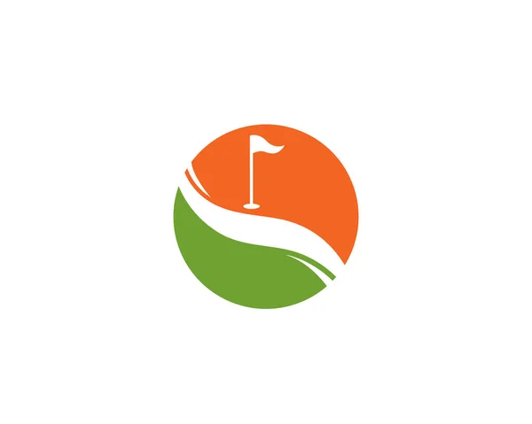 Golf logotipo modelo vetor ilustração ícone — Vetor de Stock