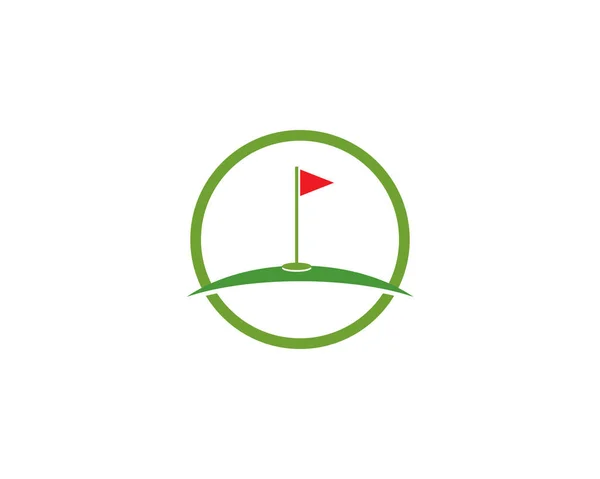 Golf logotipo modelo vetor ilustração ícone —  Vetores de Stock