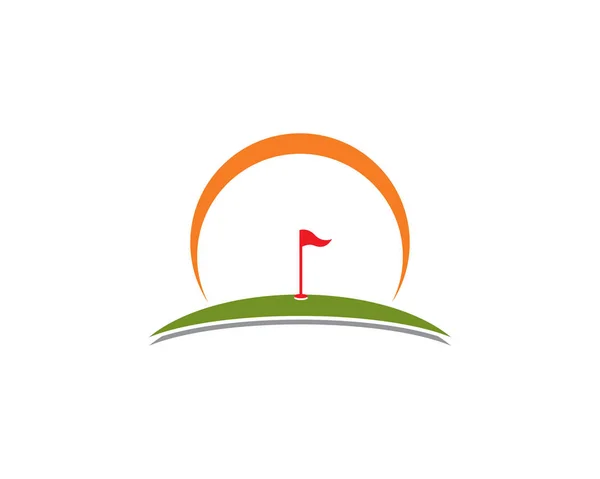 Golf logotipo modelo vetor ilustração ícone —  Vetores de Stock