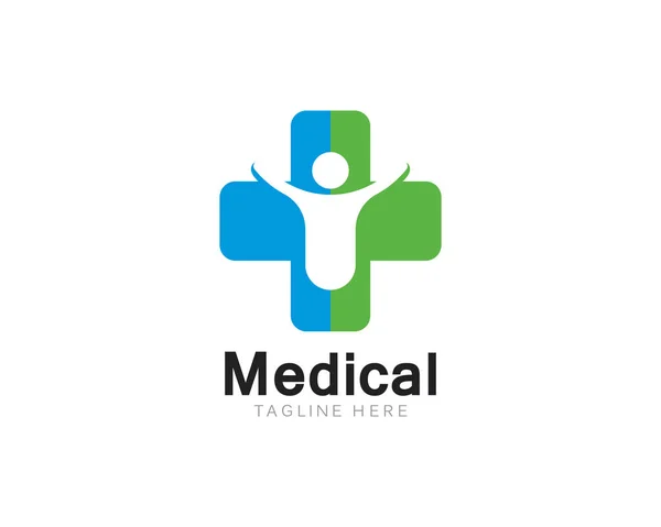 Salud Medical Logo plantilla vector ilustración — Vector de stock