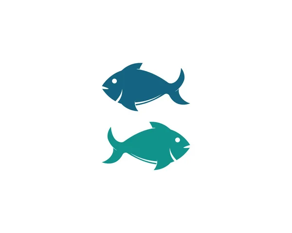 魚のロゴのテンプレート — ストックベクタ