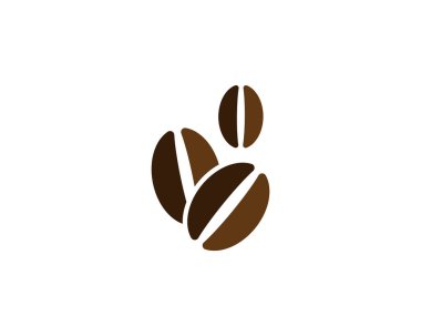 vektör kahve fasulye illüstrasyon vektör şablon