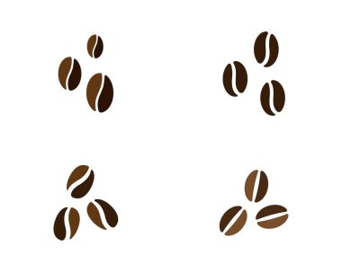 vektör kahve fasulye illüstrasyon vektör şablon