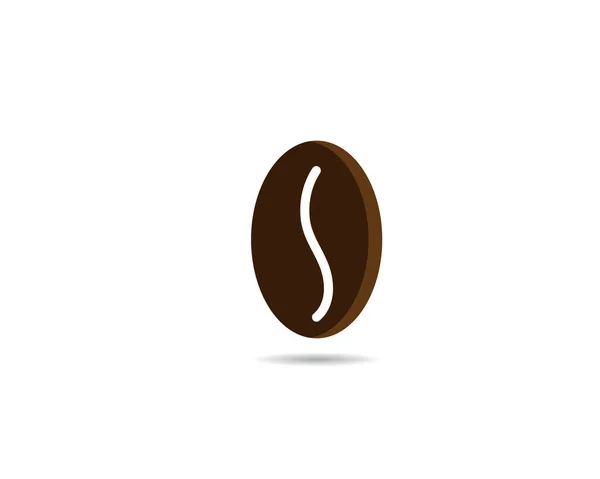 Vector coffee beans template vector icon illustration — Stock Vector