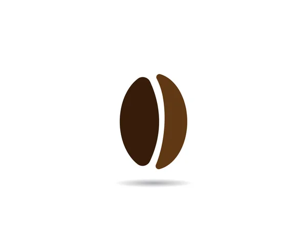 Vector coffee beans template vector icon illustration — Stock Vector