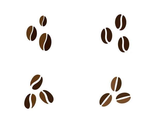 Vector coffee beans template vector icon illustration — Stock Vector