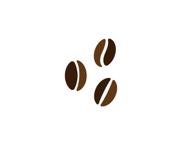 ベクトルコーヒー豆テンプレートベクトルアイコンイラスト — ストックベクタ