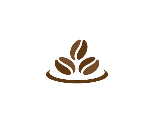 Vector granos de café plantilla vector icono ilustración — Archivo Imágenes Vectoriales
