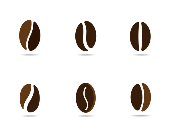 Vetor grãos de café modelo ícone do vetor ilustração — Vetor de Stock