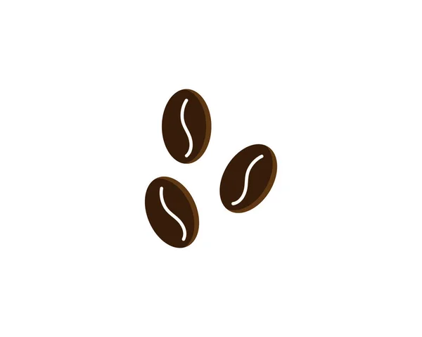 Vecteur café grains modèle vectoriel icône illustration — Image vectorielle