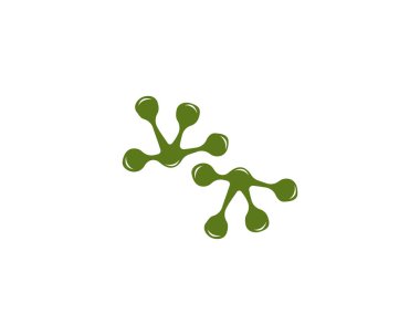 Kurbağa Logo şablonu vektör simge tasarlamak