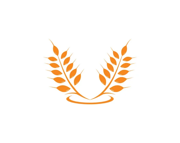 Logo del grano agricolo Icona vettoriale modello — Vettoriale Stock