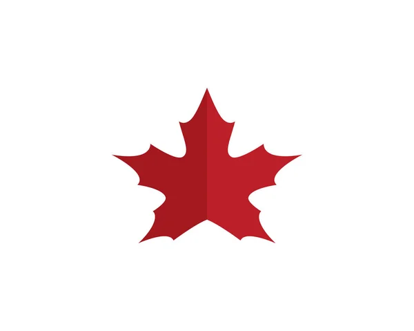 Maple Leaf logo typ mall vektor ikon Illustration — Stock vektor