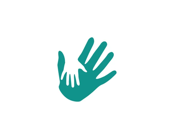 Hand Care Logo Mall vektor ikon — Stock vektor