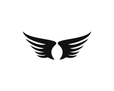 illüstrasyon kanat sembol simge vektör şablon