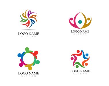 Evlat Edinme ve Toplum Bakımı Logo şablonu vektörü