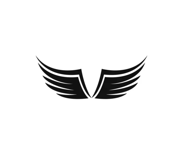 Vinge logo typ mall vektor ikon Illustration — Stock vektor