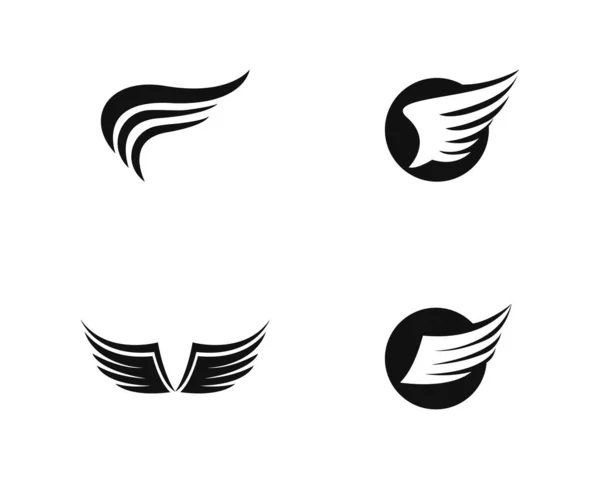 Wing logo template vector icoon illustratie — Stockvector