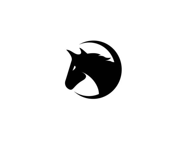 Modèle de logo de cheval Illustration vectorielle — Image vectorielle
