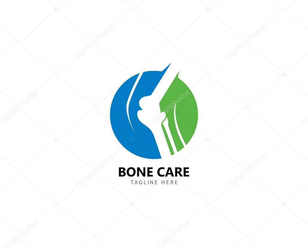 Bone Health logo designs concept, Bone Treatment vector icon