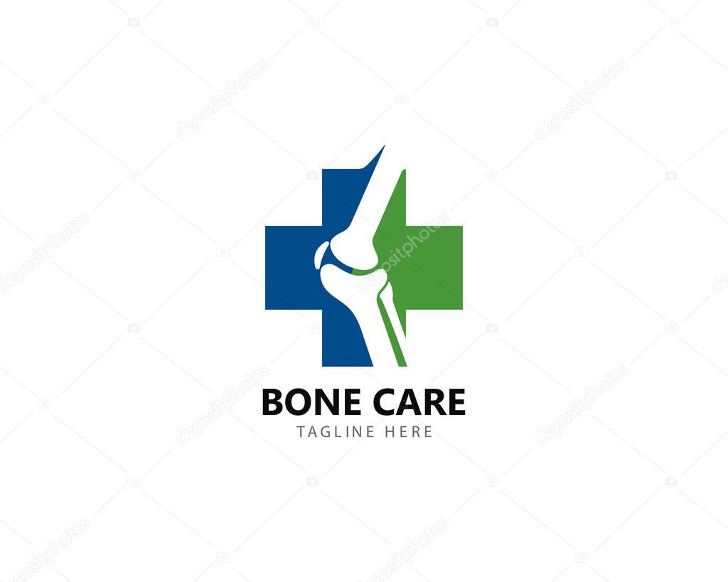 Bone Health logo designs concept, Bone Treatment vector icon