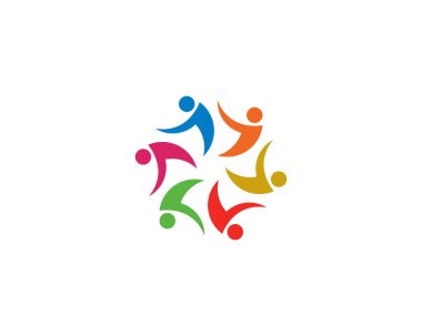 Toplum bakım Logo şablonu vektör