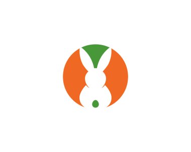 Tavşan Logo şablon vektör simgesi illüstrasyon 