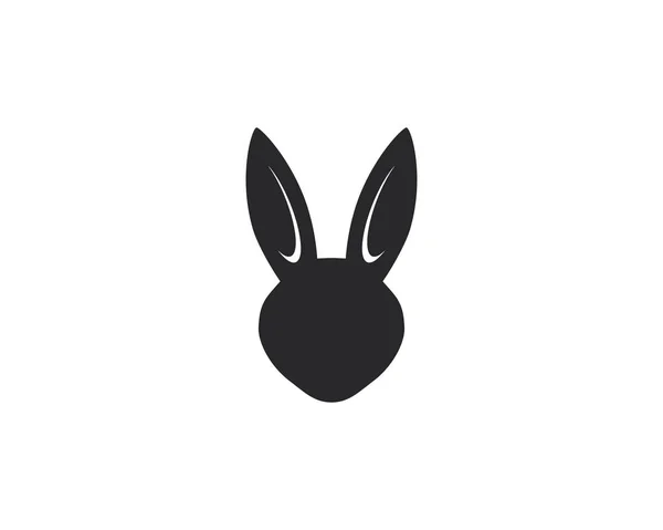 Rabbit Logo template ícone do vetor ilustração — Vetor de Stock