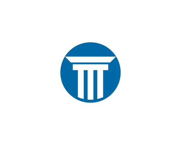 Πρότυπο λογότυπου πυλώνα. Απεικόνιση διανυσματικής στήλης — Διανυσματικό Αρχείο